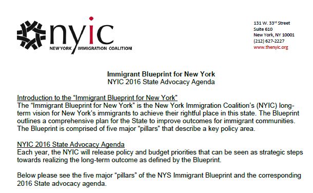 NYIC 2016 State Policy & Budget Priorities