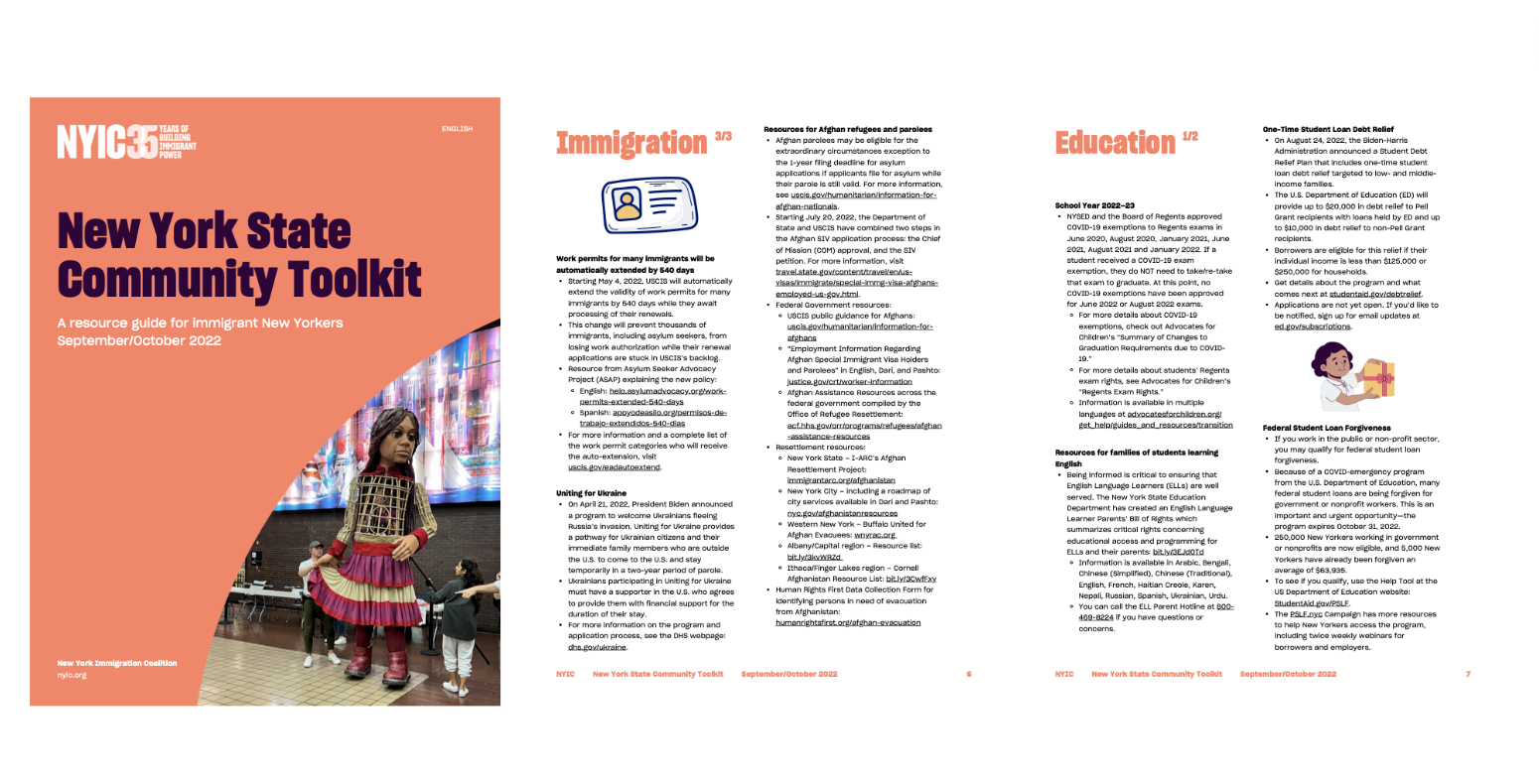 Community Resources for Immigrant NYers - NYC, Long Island, New York State  | New York Immigration Coalition - Revision